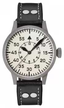 Laco 862154 Wien 39 Original Pilot (39mm) White Dial Watch