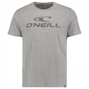 ONeill Large Logo T Shirt Mens - Silver Melee