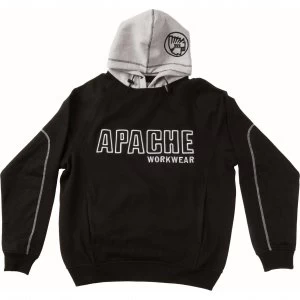 Apache Mens Work Hoodie Black / Grey L