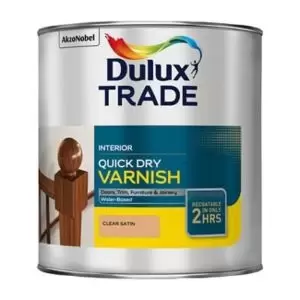 Dulux Trade Quick Dry Varnish Clear Satin 2.5L