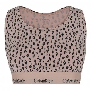 Calvin Klein AOP Bralet - Sav Cheetah Alm