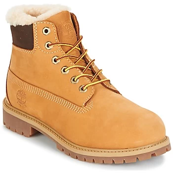 Timberland 6 IN PRMWPSHEARLING LINED boys's Childrens Mid Boots in Brown - Sizes 12.5 kid