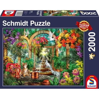 Animals in the Atrium Jigsaw Puzzle - 2000 Pieces
