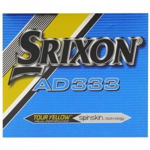 Srixon AD333 Golf Balls 12 Pack - Yellow