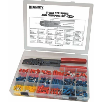 Assorted Terminals & Crimping Tool 361-Pce - Kennedy