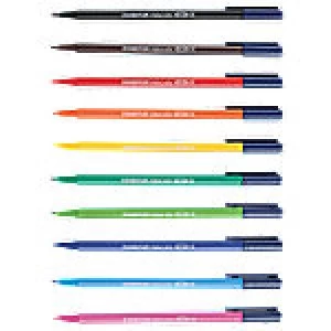 Staedtler Triplus fineliner pens assorted colours desktop box of 10
