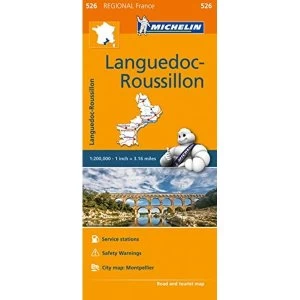 Languedoc-Roussillon - Michelin Regional Map 526 Map Sheet map 2016