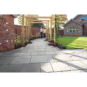Marshalls Antique Alverno Silver Birch Mixed Size Paving Patio Pack 15.5 m2