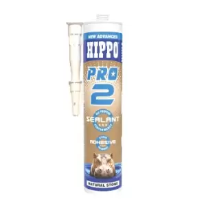 Hippo Pro2 Sealant & Adhesive 310ml Cartridge Natural Stone