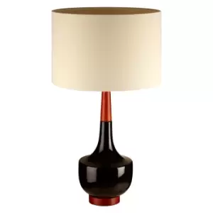 Interiors By Premier Table Lamp - Ceramic Base/White Shade