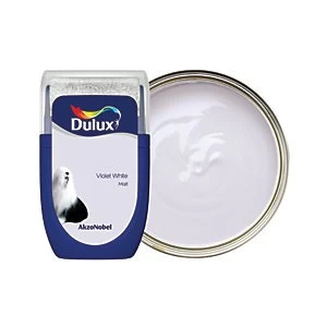 Dulux Violet White Matt Emulsion Paint 30ml