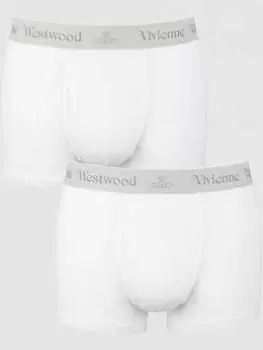 Vivienne Westwood Mens 2 Pack Boxer Shorts - White Size M Men