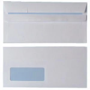 Nice Price Envelope DL Window 90gsm White Self Seal Pack of 1000 WX3481