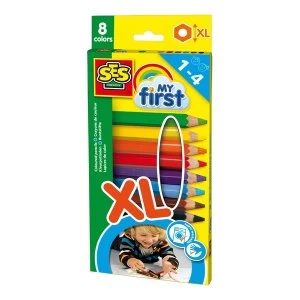 SES Creative - Childrens My First Coloured Pencils 1-4 Years (Multi-colour)