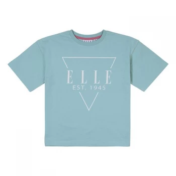 Elle Elle Triangle Logo T Shirt - Crystal Blue