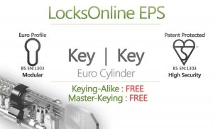 Locksonline EPS Key Security Euro Cylinders