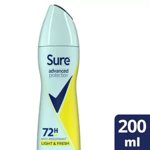 Sure Advanced Protection Light & Fresh Deodorant 200ml