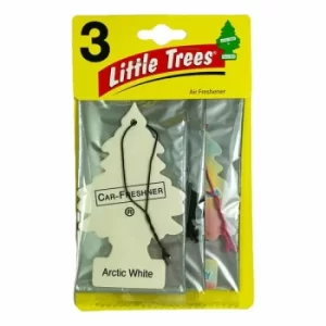 Little Trees Pack Of 3 Arctic White, Black Ice & Cotton Candy Scented Air Freshener Trees (Case Of 10)