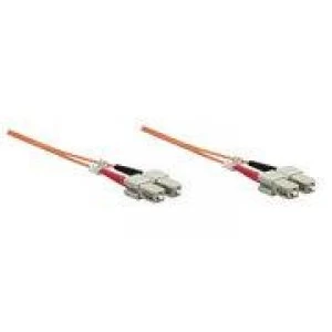 Intellinet Fibre Optic Patch Cable Duplex Multimode SC/SC 62.5/125 m OM1 2m LSZH Orange Fiber Lifetime Warranty