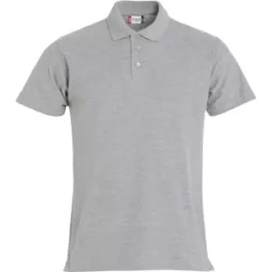 Clique Mens Basic Melange Polo Shirt (XXL) (Grey)