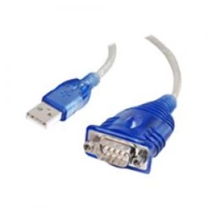 C2G .45m USB to DB9 Serial Adapter Cable