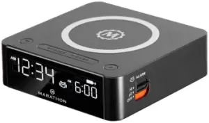 Marathon Clock Wireless Charging Qi Black