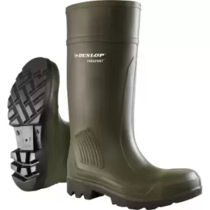 Dunlop D460933 Purofort PRO Non-Safety / Mens Boots / Plain Rubber Wellingtons (44 EUR) (Green)