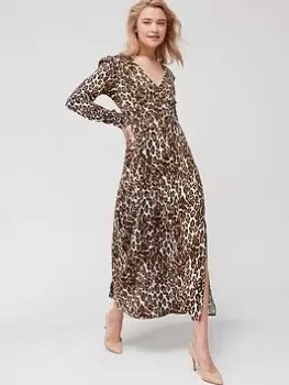 Guess Bibiane Animal Print Dress, Multi, Size L, Women