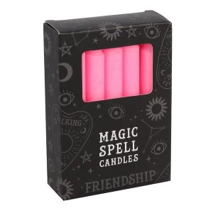 Pink Friendship (Pack Of 12) Spell Candles
