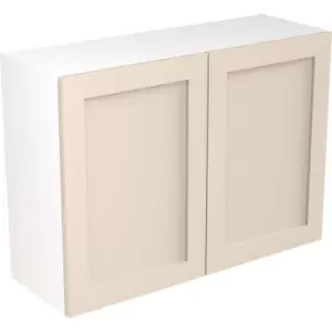 Kitchen Kit Flatpack Shaker Kitchen Cabinet Wall Unit Ultra Matt 1000mm in Cashmere MFC