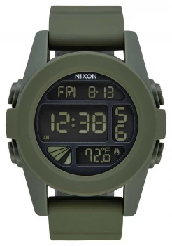 Nixon Unit Surplus Digital Green Silicone Strap A197- Watch