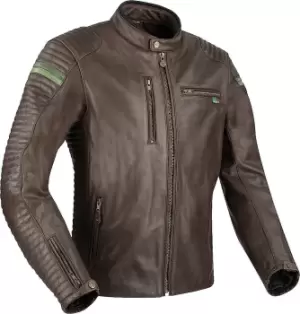 Segura Cobra Motorcycle Leather Jacket, brown, Size L, brown, Size L