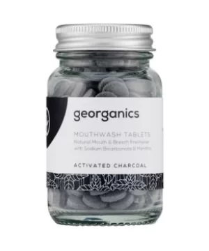 Georganics Mouthwash Tablets Activated Charcoal