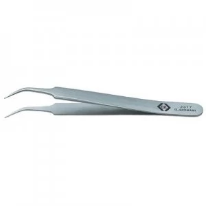 C.K. T2317 Precision tweezers Pointed, curved, fine 105 mm