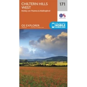 Chiltern Hills West, Henley-on-Thames and Wallingford by Ordnance Survey (Sheet map, folded, 2015)