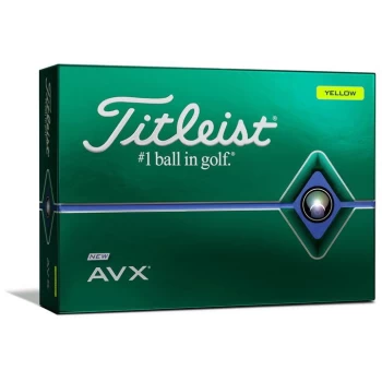 Titleist AVX 12 Pack of Golf Balls - Yellow