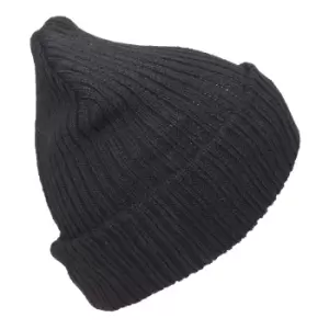 FLOSO Unisex Mens/Womens Winter/Ski Hat With Thinsulate Lining (3M 40g) (One Size) (Black)