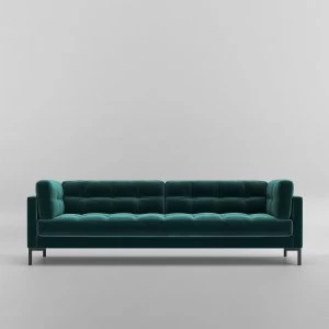 Swoon Landau Velvet 3 Seater Sofa - 3 Seater - King Fisher