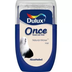 Dulux Once Natural Wicker Matt Emulsion Paint 30ml