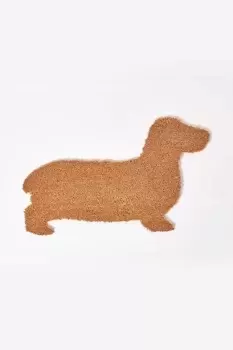 Coir Dog Shaped Non-Slip Doormat