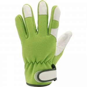 Draper Expert Heavy Duty Garden Gloves Grey / Green M
