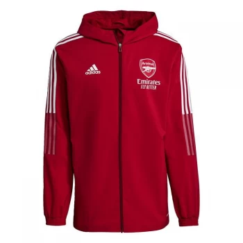 adidas Arsenal Presentation Jacket 2021 2022 Mens - Active Maroon