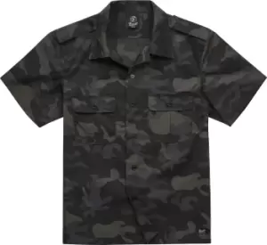 Brandit Ripstop 1/2 Sleeve Short-sleeved Shirt dark camo