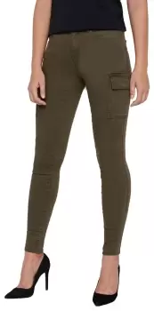 Noisy May Lucy NW Utility Trousers Cargo Trousers olive