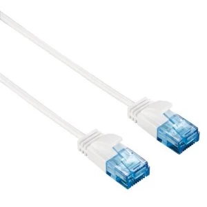 Hama CAT-6 Slim-Flexible Network Cable white 0,75 m