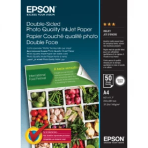 Epson C13S400059 A4 Double Sided Photo Quality Inkjet Paper 140g x50