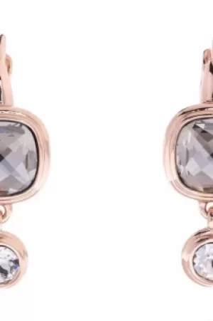 Ladies Karen Millen Rose Gold Plated Milano Stone Double Earrings KMJ963-24-38