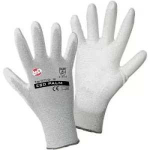 L+D worky ESD Nylon/Carbon-PU 1171-9 Nylon Protective glove Size 9, L EN 388:2016 CAT II 1 Pair