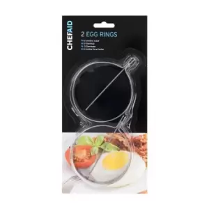 Chef Aid Stainless Steel Egg Rings, 2pcs