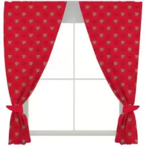 Arsenal FC Curtains (One Size) (Red) - Red